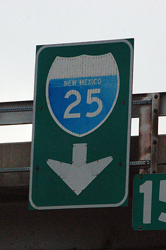 New Mexico interstate 25, New Mexico U. S. highway 85, New Mexico U. S. highway 87