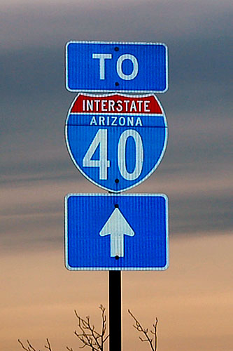 Arizona interstate 40, Arizona U. S. highway 66, Arizona U. S. highway 89
