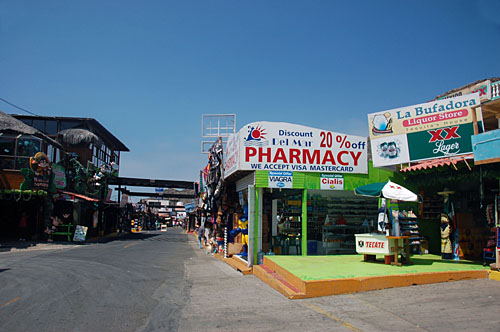 La Bufadora shopping district
