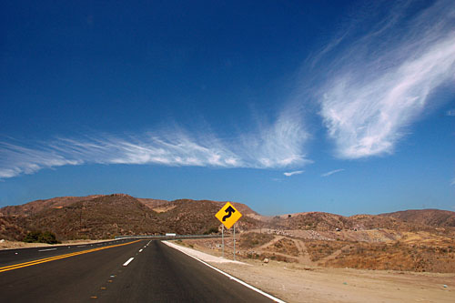 expressway section of Mexico federal highway 3