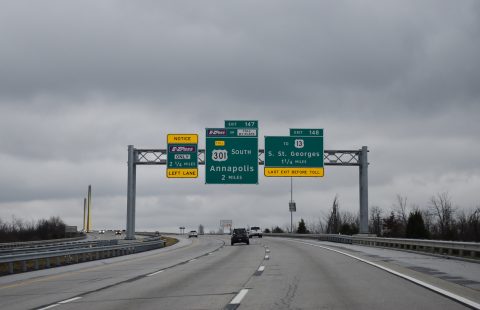 SR 1 south at US 301 - St. Georges, DE