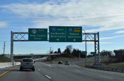 SR 273 east at I-95 near Christiana, DE