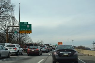 I-76 west at US 1 - Philadelphia, PA