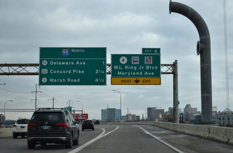 I-95 north at SR 4 - Wilmington, DE