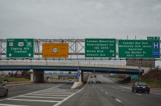 I-676/US 30 east split - Camden, NJ