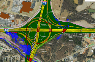 I-40/77 partial turbine interchange - Statesville, NC