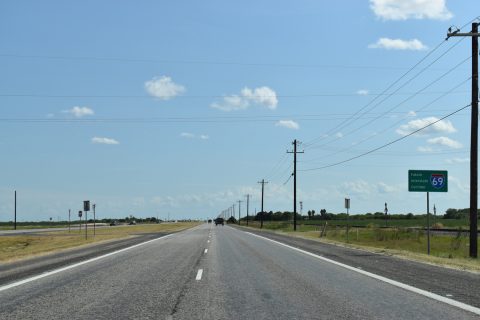 US 77 south at CR 14 - Bishop, TX