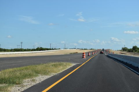 IH 69E construction along US 77 at the Willacy County, TX line