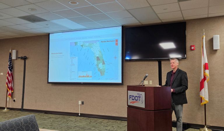 Me presenting for GIS Day at FDOT District 7