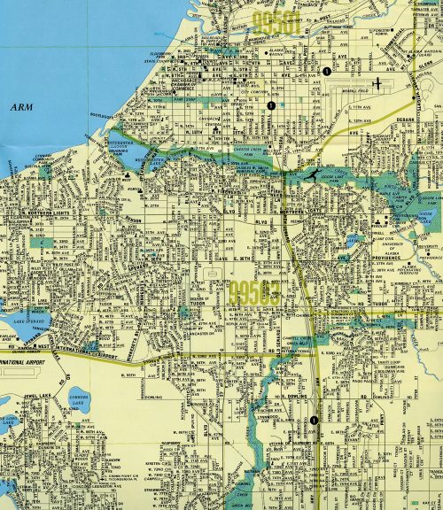 1980 map of Anchorage, Alaska.