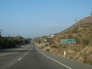 While the portion of California 23 between U.S. 101 (Ventura Freeway) and California 118 (Ronald Reagan [Simi Valley] Freeway) in Moorpark is built to freeway standards, the segment of California 23 from Malibu north to U.S. 101 is generally a two-lane conventional highway. California 23 reverts to two lanes north from Moorpark to California 126 in Fillmore.