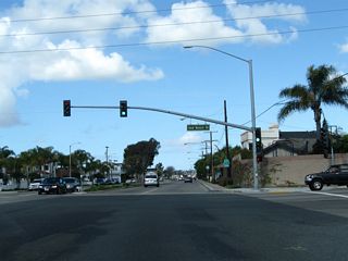 1.6 miles north of the previous signal at Anderson Street in Sunset Beach, the succeeding traffic light along SR 1 (Pacific Coast Highway) north is with Seal Beach Boulevard. Seal Beach Boulevard angles northeast to Westminster Boulevard before turning north to Interstate 405 (San Diego Freeway) just east of Long Beach.