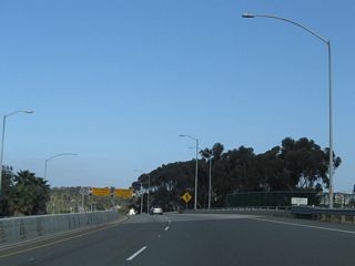 California 1 passes over Doheny Park Road, which used to be U.S. 101 until the designation was removed in 1964. The US route used to follow Coast Highway through San Clemente, turn northeast on Doheny Park Road, and continue into San Juan Capistrano along Camino Capistrano. At the Serra Overhead, California 1 crosses over the railroad tracks (old Santa Fe Railroad) that carry passenger rail service operated by Metrolink and Amtrak.