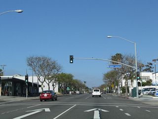 The mixed use Prado West development occupies the block southwest of Coast Highway and Street of the Amber Lantern. Construction on the project started in 2015.