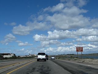 The next left connects California 1 to the Bolsa Chica State Beach parking area.