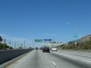 Rental Car facilities for LAX Airport lie off Century Boulevard.