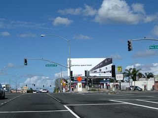 Bellflower Boulevard north to links with California 22 (Seventh Street) east to Interstate 405 and Garden Grove.