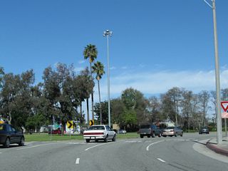 The City of Long Beach maintains the landscaping within the traffic circle, while the state maintains the roadway passing through the circle. Contrary to popular belief, this traffic circle did not serve as the historic termini for U.S. 6 and U.S. 91; that distinction is reserved for the intersection between Pacific Coast Highway and Atlantic Avenue west of here.