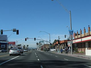 Historic U.S. 91 ended at Atlantic Avenue from 1932 until its elimination in 1964. The U.S. highway followed SR 1 (Pacific Coast Highway) east to the Los Alamitos Traffic Circle, turned north via Lakewood Boulevard to Carson Street, then turned east on Carson Street, which changes into Lincoln Avenue and eventually entered the Santa Ana Canyon on a route closely paralleled by SR 91 on the Riverside Freeway.