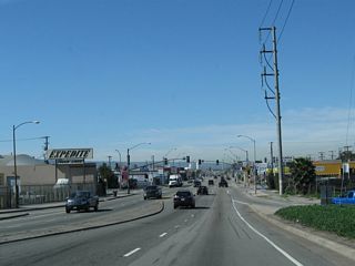 The next signalized intersection along California 1 west is with Harbor Avenue.