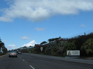 California 1 enters the Corona del Mar community of the city of Newport Beach.