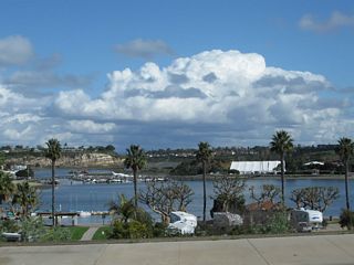Look north from California 1 at Upper Newport Bay.