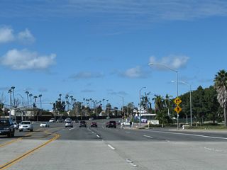 Dover Drive stems north from SR 1 at Bayshore Drive, just beyond the bridge across Upper Newport Bay, to Mariner's Mile.