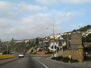 Coastline Drive ties into SR 1 adjacnet to Getty Villa Drive to the Getty Villa at Parker Canyon.