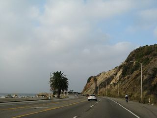 California 1 runs south of Parker Mesa as a five lane boulevard.