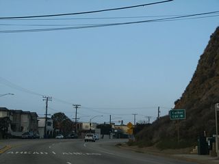 Carbon Canyon Road stems north from SR 1 (Pacific Coast Highway) into Carbon Canyon south of Saddle Peak.