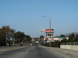 Cross Creek Road connects SR 1 to Civic Center Way and a signficant business district of Malibu. Malibu Beach is to the south.