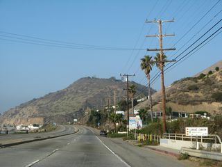 Pacific Coast Highwaycrosses Corral Canyon at postmile 49.89.