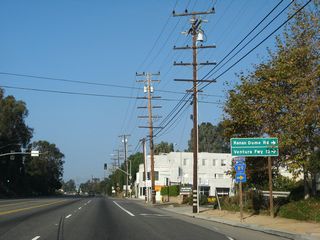 Los Angeles County Route N-9 (Kanan Dume Road) travels north across the Santa Monica Mountains to Mulholland Highway, where it changes to Kanan Road en route to U.S. 101 at Exit 36 in the community of Agoura Hills. Designated as CR N-9 in 1974, the entire route from PCH to U.S. 101 is 12.3 miles long, with the Kanan Road segment built in 1964 and the Kanan-Dume Road segment built in 1974.2The highway travels through Santa Monica Mountains National Recreation Area and through a tunnel south of Mulholland Highway and through two more north of Mulholland Highway.