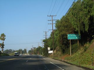 Cavalleri Road south and Portshead Road north come together at the ensuing intersection west of County Route N-9.
