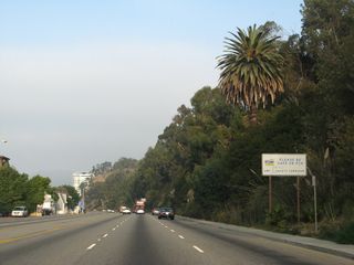 California 1 (Pacific Coast Highway) is a designated safety corridor through Santa Monica, Pacific Palisades (part of Los Angeles), and Malibu.