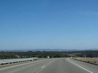 Leaving behind the main gate of Vandenberg, California 1 continues south as an expressway.