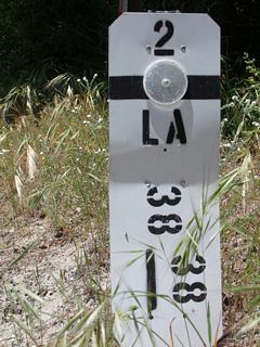 This postmile for State Route 2 Mile 38.38 in Los Angeles County is located near the Mt. Wilson Red Box Road intersection. Photo taken by Martin Grahl (05/21/10).