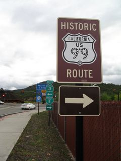 Turn right on Main Street for an extant segment of Historic U.S. 99. Since the original alignment of U.S. 99 cut through the area of the Exit 773 interchange, the next extant segment south of here is reached via Moonlit Oaks Drive east and then south onto Old Highway 99. Further south, a more substantial section of old alignment of U.S. 99 is reached via California 3/Fort Jones Road south to Westside Road east to Easy Street southeast to Old Highway 99 south.