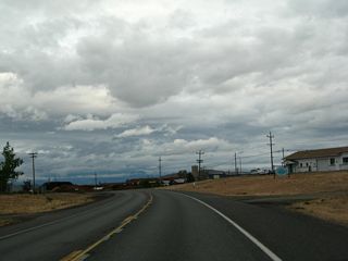 California 3 (Montague Road) curves east again near Phillipe Lane.