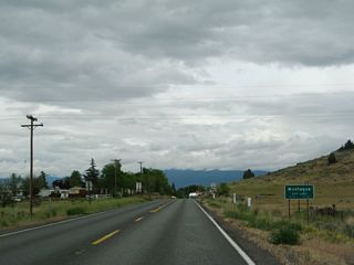 California 3 (Montague Road) enters the city ofMontague, which had a population of 1,443 as of the 2010 Census and was incorporated on January 28, 1909. As noted by the official city webpage, Montague "was named [in 1887] in honor of Samuel Skerry Montague, Chief Engineer of the Central Pacific Railroad, who was most noted for his skillful engineering of the Transcontinental Railroad from Sacramento, California to Promontory, Utah, completed in 1869 when the 'Golden Spike' was driven to connect the Central Pacific and Union Pacific Railroads. He later was responsible for engineering the California line of the Oregon and California Railroad connecting San Francisco to Portland."