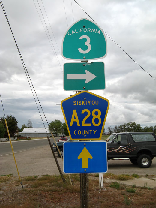Separation of SR 3/CR A-28 in Montague, CA