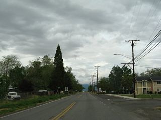 California 3 passes through a residential area in eastern Montague as it approaches its terminus.