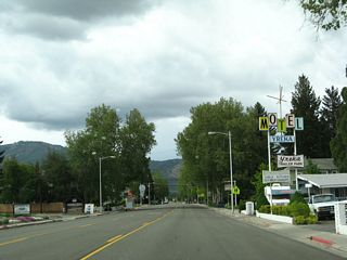 The Yreka Motel and Trailer Park marquee has a retro feel.