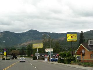 Historic U.S. 99 is signed as following the business loop and California 3 south along Main Street. It also travels north from here along California 263 into Shasta River Canyon, where five historic bridges span portions of the Shasta River and Klamath River.