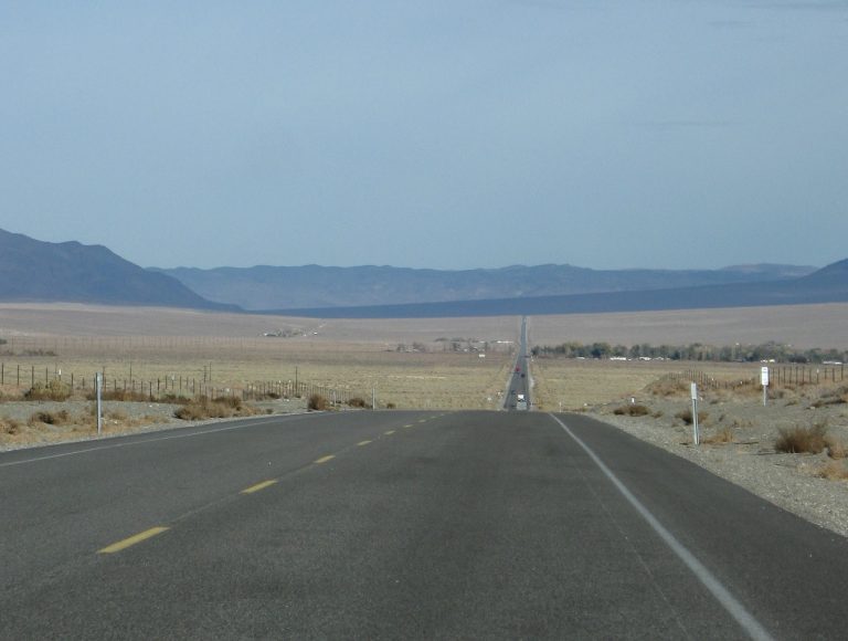 US 6 (Midland Trail) eastbound at Chalfant Valley, CA