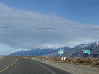 U.S. 6 leaves Inyo County and enters Mono County about eight miles north of Bishop.