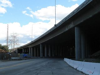 Leaving Tunnel Station, U.S. 6 and U.S. 99 shared alignment along San Fernando Road from Sierra Highway south toward downtown Los Angeles. For its initial shared alignment, the two routes follow San Fernando Road between the truck lanes of Interstate 5 on the east  and main lanes of Interstate 5 on the west.