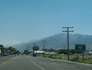 U.S. 395 follows the Eastern Sierra from Hesperia north to Reno via Ridgecrest, Independence, Lone Pine, Bishop, and Bridgeport. While much of the route is two lanes, a significant amount of highway south of Mammoth Lakes is expressway or freeway grade. Ongoing construction will ultimately bring U.S. 395 to a minimum of four-lane expressway standards pending funding identification.