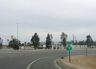 Now on the loop ramp, a reassurance shield for California 7 north is posted. This is one of the rare examples of reassurance signage on transition ramps in California.
