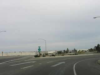 The transition onto northbound California 7 is a two-lane loop ramp.